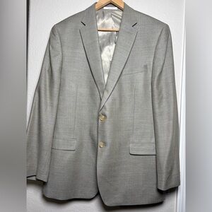 Ralph Lauren Light Tan/Beige Men's Blazer/Sport Coat. Silk/Wool Blend. 46R